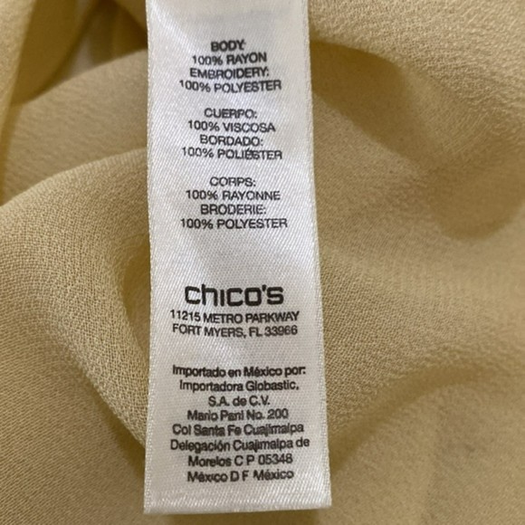 Chico's Cream Button Down Shirt - Picture 12 of 16